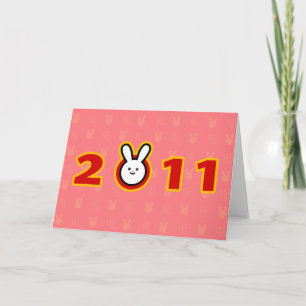 Cartes Pour Fêtes Annuelles 2011 : Année du lapin