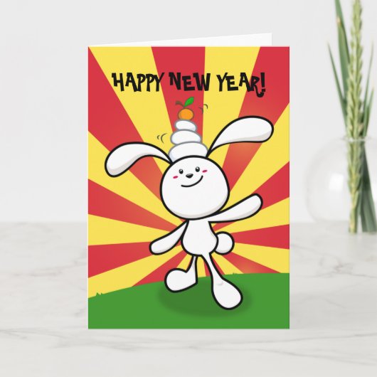 Cartes Pour Fêtes Annuelles 2011 : Year of the Rabbit : Mochi Balance ! (Devant)