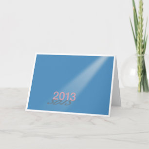 Cartes Pour Fêtes Annuelles 2012-13 Bonne année Bleue