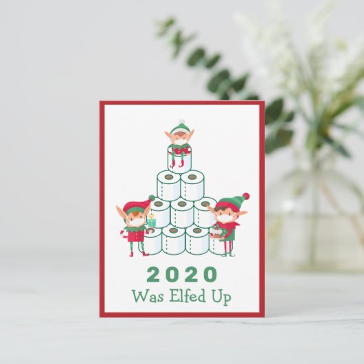 Cartes Pour Fêtes Annuelles 2020 A Été Elfed Up | Noël | Papier toilette (Debout devant)