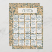 Cartes Pour Fêtes Annuelles 2021 Pandemic BINGO Funny Mistletoe Or Noël (Devant / Derrière)