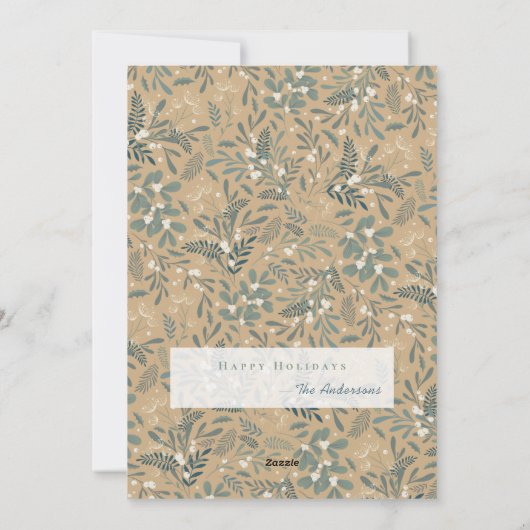 Cartes Pour Fêtes Annuelles 2021 Pandemic BINGO Funny Mistletoe Or Noël (Dos)