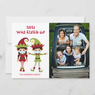 Cartes Pour Fêtes Annuelles 2021 Qu'est-ce qu'une photo de Noël passée à l'Elf