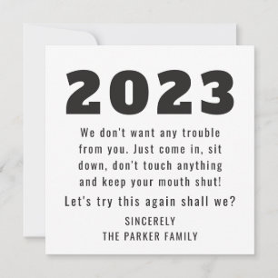 Cartes Pour Fêtes Annuelles 2022 Essayons de nouveau ceci   Bonne année