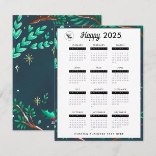 Cartes Pour Fêtes Annuelles 2023 Business Logo Calendrier Société Festive Gree
