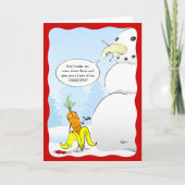 Cartes Pour Fêtes Annuelles 2023 Noël Banana Karate Carotte Snowman Drôle (Devant)