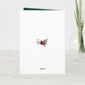 Cartes Pour Fêtes Annuelles 2023 Pine Festive Bough Gold Script photo (Dos)