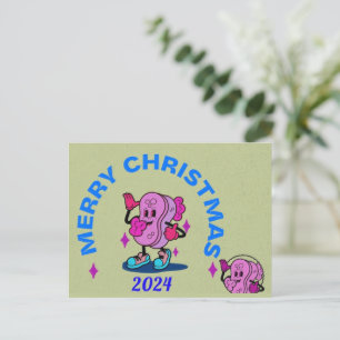 CARTES POUR FÊTES ANNUELLES 2024 NOUVELLE ANNÉE ACCUEILLIR NOËL