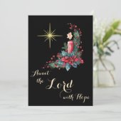 Cartes Pour Fêtes Annuelles 2025 Calendar Advent Await the Lord Christmas (Debout devant)