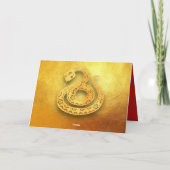 Cartes Pour Fêtes Annuelles 2025 Chinois Nouvel An Serpent FU Luck lantern GC0 (Dos)