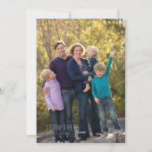 Cartes Pour Fêtes Annuelles 2026 Calendrier 2 Photos Vert foncé Bonne année (Dos)