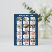 Cartes Pour Fêtes Annuelles 2026 Calendrier Famille moderne 12 Photo Parties s (Debout devant)