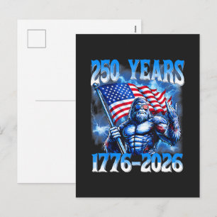 Cartes Pour Fêtes Annuelles 250 Ans Américain 1776 2026