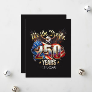 Cartes Pour Fêtes Annuelles 250 ans d'Amérique 250e anniversaire 4 juillet