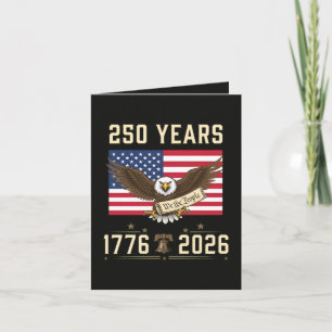 Cartes Pour Fêtes Annuelles 250 Ans d'Héritage Américain 1776 2026