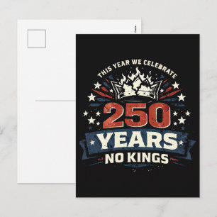 Cartes Pour Fêtes Annuelles 250 Ans Pas De Rois Patriotique
