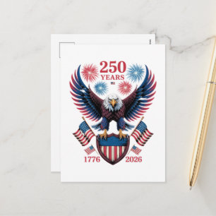 Cartes Pour Fêtes Annuelles 250e anniversaire 250 ans États-Unis 1776