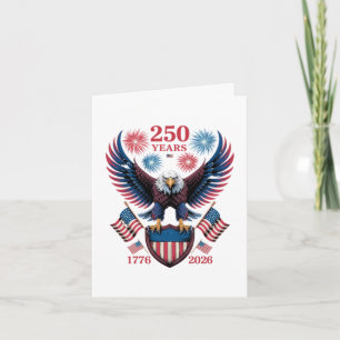 Cartes Pour Fêtes Annuelles 250e anniversaire 250 ans États-Unis 1776