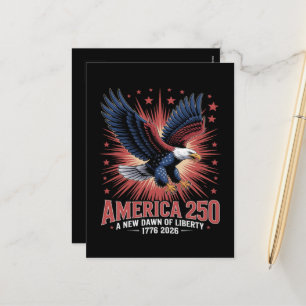Cartes Pour Fêtes Annuelles 250e anniversaire de l'Amérique