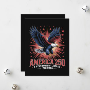 Cartes Pour Fêtes Annuelles 250e anniversaire de l'Amérique