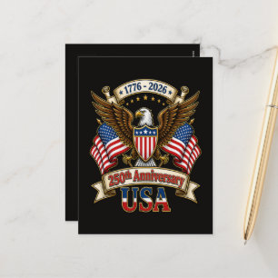Cartes Pour Fêtes Annuelles 250e anniversaire des États-Unis