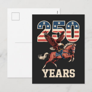 Cartes Pour Fêtes Annuelles 250e anniversaire des États-Unis