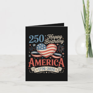 Cartes Pour Fêtes Annuelles 250e anniversaire États-Unis 250 ans