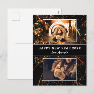 Cartes Pour Fêtes Annuelles 2 Collage de photos Feu d'artifice Bonne Année