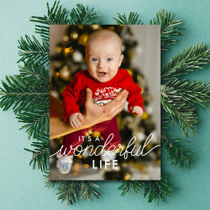 Cartes Pour Fêtes Annuelles 2 Photo Annonce Naissance Merveilleuse Vie Noël