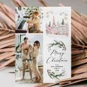 Cartes Pour Fêtes Annuelles 2 Photo Joyeux Noël Elégant Hiver Paris Scène