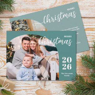 Cartes Pour Fêtes Annuelles 2 photos Arche de Noël moderne minimaliste