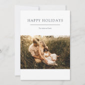 Cartes Pour Fêtes Annuelles 2 Photos Simple et Moderne (Devant)