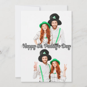 Cartes Pour Fêtes Annuelles 2 photos St Patrick's Day Shamrock Irish Celtic