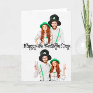 Cartes Pour Fêtes Annuelles 2 photos St Patrick's Day Shamrock Irish Celtic