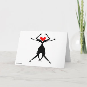 Cartes Pour Fêtes Annuelles 2FemmesDanser