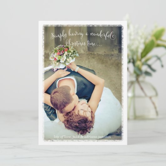 Cartes Pour Fêtes Annuelles 311 Blanc Tout simplement avoir une merveilleuse p (Debout devant)