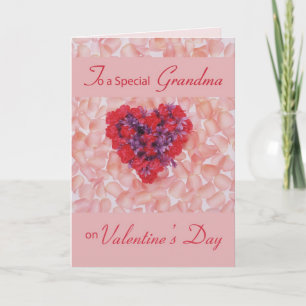 Cartes Pour Fêtes Annuelles 3555 Grandma Valentine à Flowers
