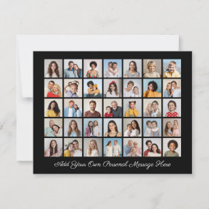 Cartes Pour Fêtes Annuelles 35 Collage photo Ajoutez votre propre message