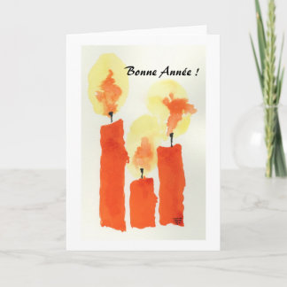 Cartes Pour Fêtes Annuelles 3 Candles , Bonne Année !