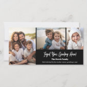 Cartes Pour Fêtes Annuelles 3 Collage photo - Buffle noir blanc plaqué (Devant)