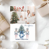 Cartes Pour Fêtes Annuelles 3 Photo Blue Chinoiserie Nutcracker Noël