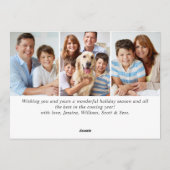 Cartes Pour Fêtes Annuelles 3 PHOTO Cardinal rouge Baies de houx Noël (Dos)