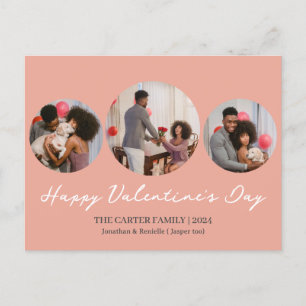 Cartes Pour Fêtes Annuelles 3 photo Collage rond valentine's day Family