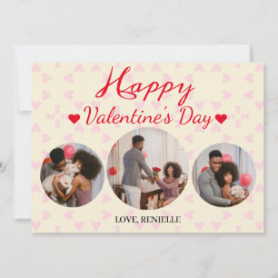 Cartes Pour Fêtes Annuelles 3 photo Collage rond valentines jour couple