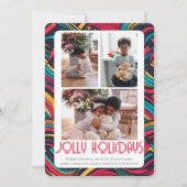 Cartes Pour Fêtes Annuelles 3 Photo Jolly Fêtes Noël (Devant)