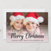 Cartes Pour Fêtes Annuelles 3 Photo Joyeux Noël 2025 (Devant)