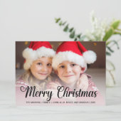 Cartes Pour Fêtes Annuelles 3 Photo Joyeux Noël 2025 (Debout devant)