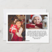 Cartes Pour Fêtes Annuelles 3 Photo Joyeux Noël 2025 (Dos)