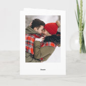 Cartes Pour Fêtes Annuelles 3 PHOTO Moderne Golden Noël Salutation (Dos)