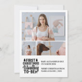 Cartes Pour Fêtes Annuelles 3 Photo Mommy to be Christmas Pregancy (Devant)